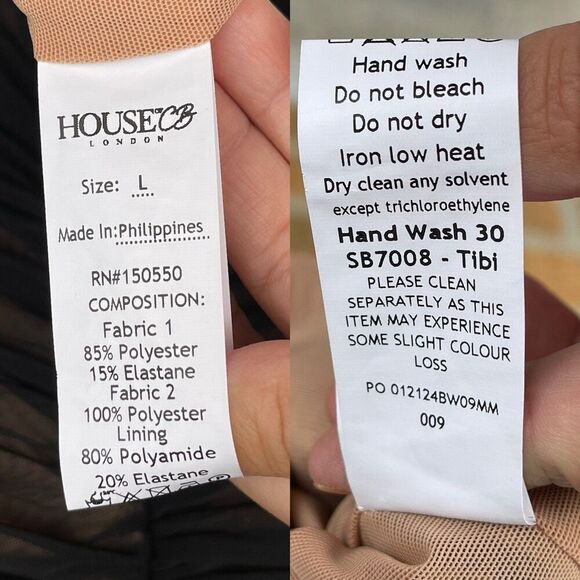 House of CB Tibi Black Cutout Ruched Midi
Dress large - Picture 2 of 12